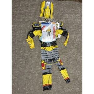NWT Transformers Bumblebee Halloween Costume Boys Size M Medium 8 - 10